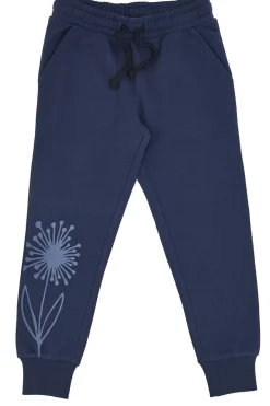 Pantaloni Tuta Blu con Fiore Stampato Pitt Kids PT-G-FP-05057