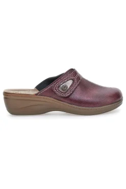 Pantofola bordeaux anatomica con cuciture a vista Inblu 80LY