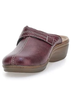 Pantofola bordeaux anatomica con cuciture a vista Inblu 80LY