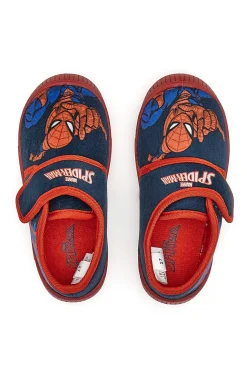 Pantofola con Velcro Blu Disney Spiderman