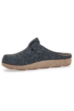 Pantofola grigio scuro in feltro con fibbia Inblu 23MT