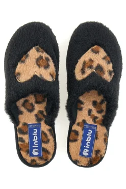 Pantofole Animalier Nere Inblu 100 LB