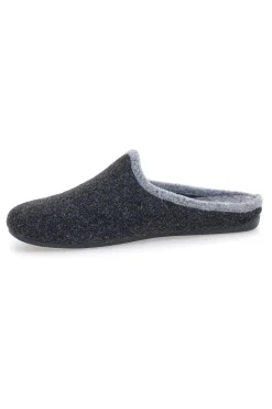 Pantofole antracite in feltro con profilo grigio Superga S10S225