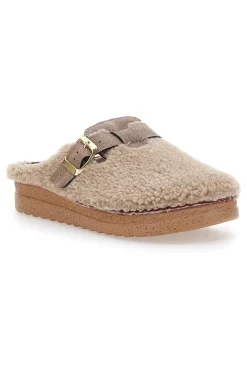 Pantofole beige con cinturino Plocadi 1913