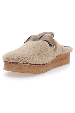 Pantofole beige con cinturino Plocadi 1913