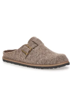 Pantofole beige in feltro con fibbia regolabile Inblu 24 SI