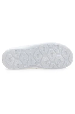 Pantofole Beige in Feltro con Fiorellino Verde e Plantare Estraibile Grazie 3003d