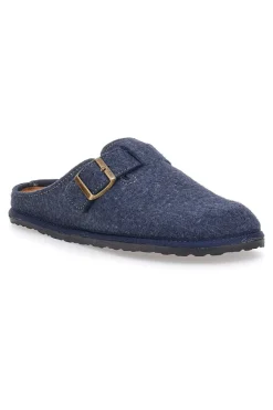 Pantofole blu con fibbia INBLU 19 SI