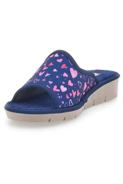 Pantofole Blu con Punta Aperta Linea Comoda 6974P