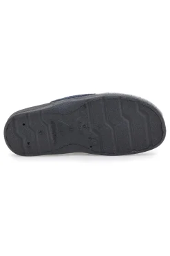 Pantofole blue grigie in vera pelle BIO UP 653