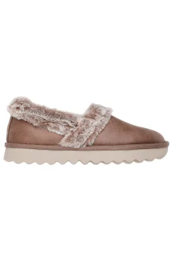 Pantofole chiuse Taupe SKECHERS Cozy Up