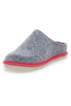 Pantofole grigie con bordo rosso INBLU 39 CS