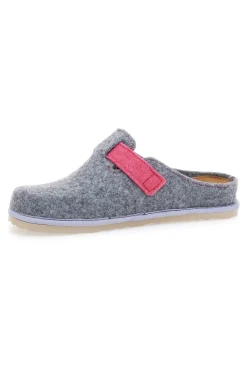 Pantofole Grigie con fibbia e sottopiede estraibile INBLU 38 cs
