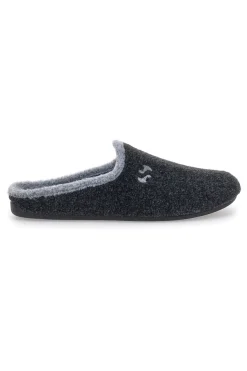Pantofole Grigie con Plantare Estraibile e Suola in Gomma Superga 10225