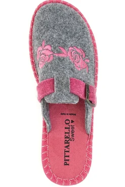Pantofole Grigie e Rosa Pittarello Love 523