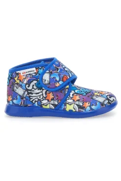 Pantofole Kids Blu Superga 07085