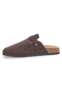 Pantofole marroni con fibbia ALTEMBERG 1310