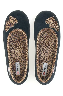 Pantofole Nere Animalier Superga 41598