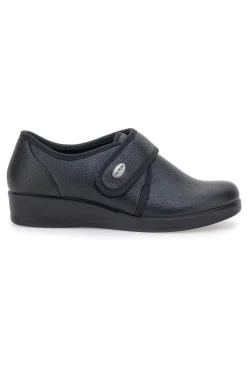 Pantofole nere chiuse con velcro FLY FLOT 38862