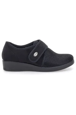 Pantofole nere chiuse con velcro FLY FLOT 38865