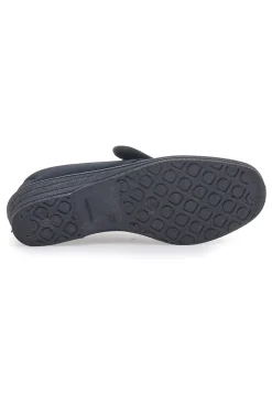Pantofole nere con strappo Natural 650