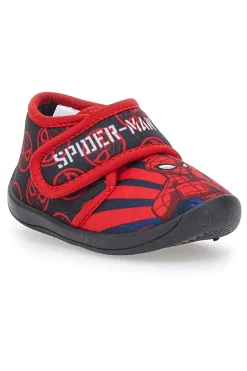 Pantofole Rosse e Nere Con Strappo in Velcro SPIDERMAN M07327