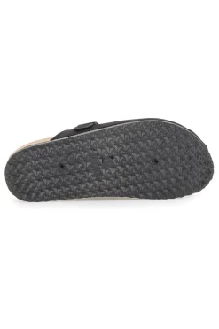 Pantofole sabot nere con fibbia Altemberg 1105