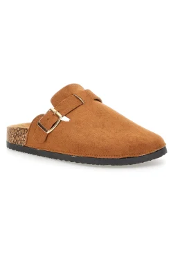Pantofole sabot tabacco con fibbia Altemberg 1105