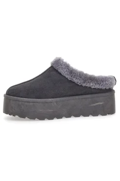 Pantofole Stivaletti con Pelo Grigie Con Platform Pittarello Love 1913