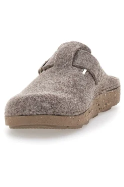Pantofole tortora in feltro con fibbia Inblu 23 MT
