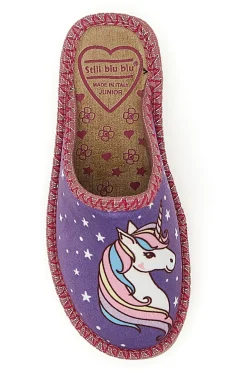 Pantofole Unicorno Still Blu 2830011
