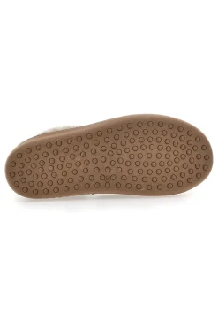 Pantofole verdi con profilo in pelo e interno caldo Gaia Mania GG463
