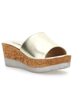 Pitatrello Plateau-Hausschuhe 2331 Gold