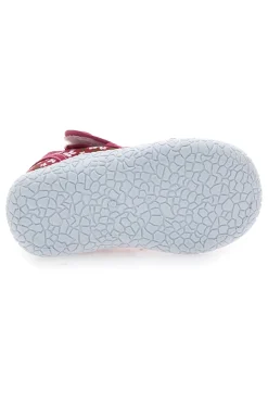 PITT KIDS PK2876A Weiche rote Sandalen mit Schmetterlingen und Klettverschluss