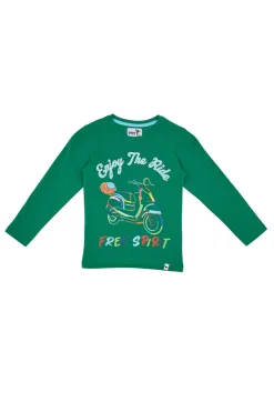 Pitt Kids Rundhals-T-Shirt 03029 Grün