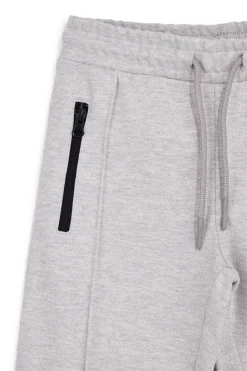 Pitt Kinder Hose grau mit Kordelzug und Reißverschluss Pt-b-p-9054