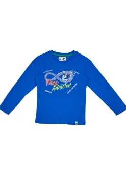 Pitt Kinder Langarm-T-Shirt 04007 Blau