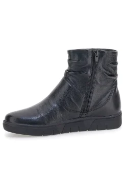 Pittarello 17801 Schwarze Lederstiefeletten mit Memory Foam