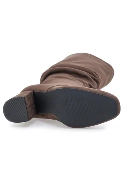 Pittarello Capsule BT2140004 Braune Kniehohe Stiefel mit Absatz und weichem Schaft