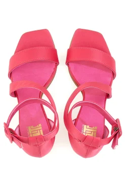 Pittarello Elite 2332 Fuchsia-Sandalen mit Absatz