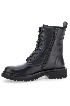 Pittarello Focus KI6193 schwarze Amphibien mit Profilsohle und seitlichem Reißverschluss