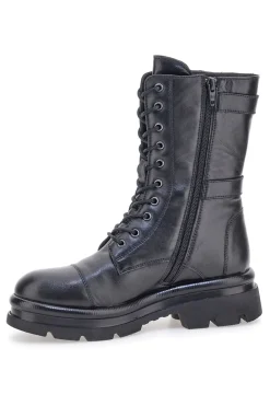 Pittarello FOCUS KI6062 schwarze Stiefeletten mit Schnallen und Profilsohle