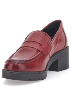 Pittarello Glam Roter Mokassin aus echtem Leder 85035