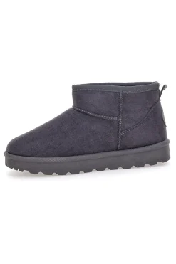 Pittarello Love PK1699D dunkelgraue Slipper-Stiefeletten mit Fellfutter