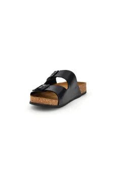 Pittarello Tierra doppelte schwarze Hausschuhe 335A20630SR