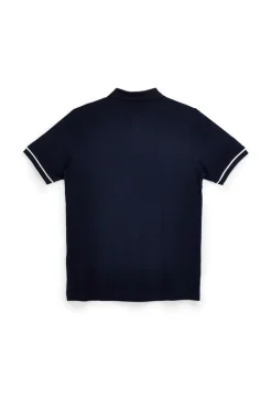 Polo blu e beige 100% cotone U.s. grand polo US61503M