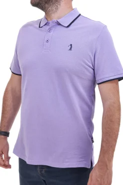 Polo Mezza Manica Lilla 100% Cotone U.S. GOLF CLUB