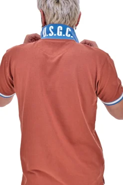 Polo Mezza Manica Marrone Bruciato US Golf Club 1327