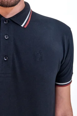 Polo Mezza Manica Nera US Golf Club 1350
