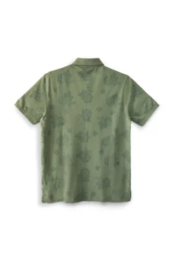 Polo verde floreale 100% cotone U.s.grand polo US61514